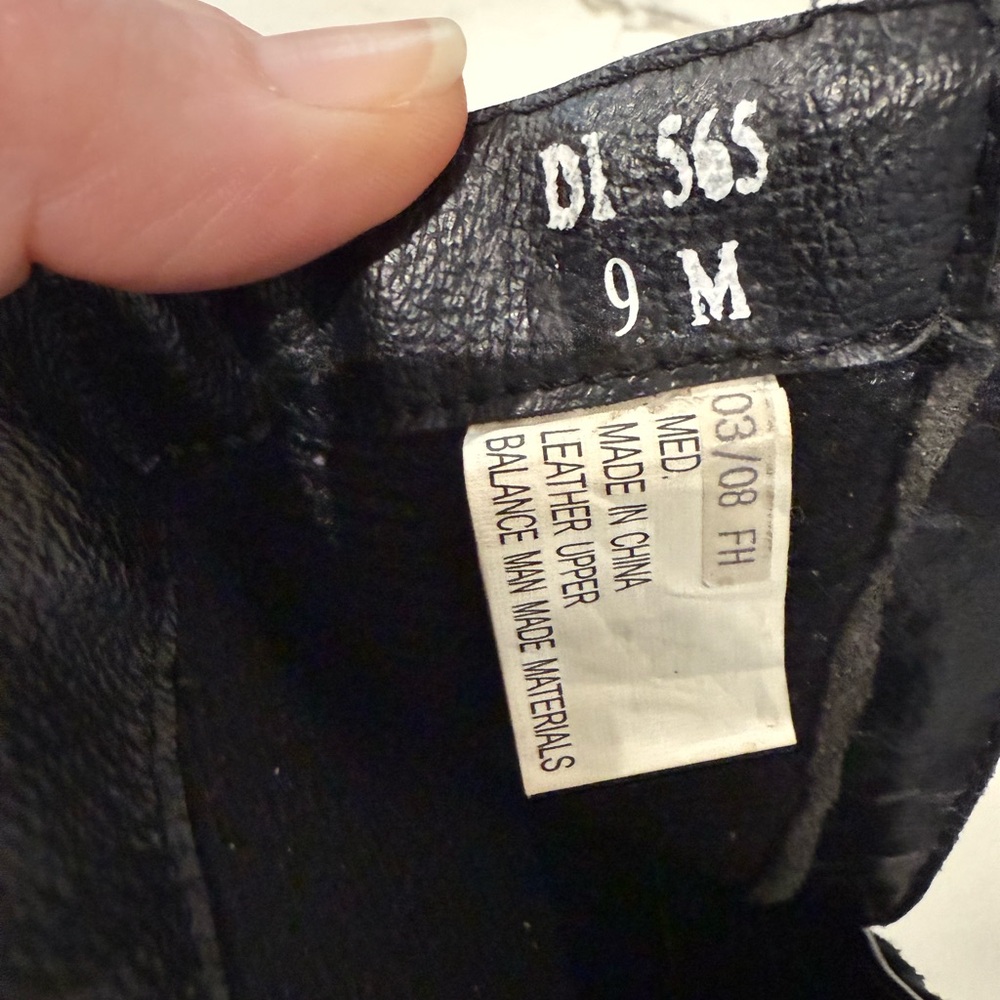 Dingo,  Black Leather Western Ankle Boots , Size 9M - Picture 3 of 11